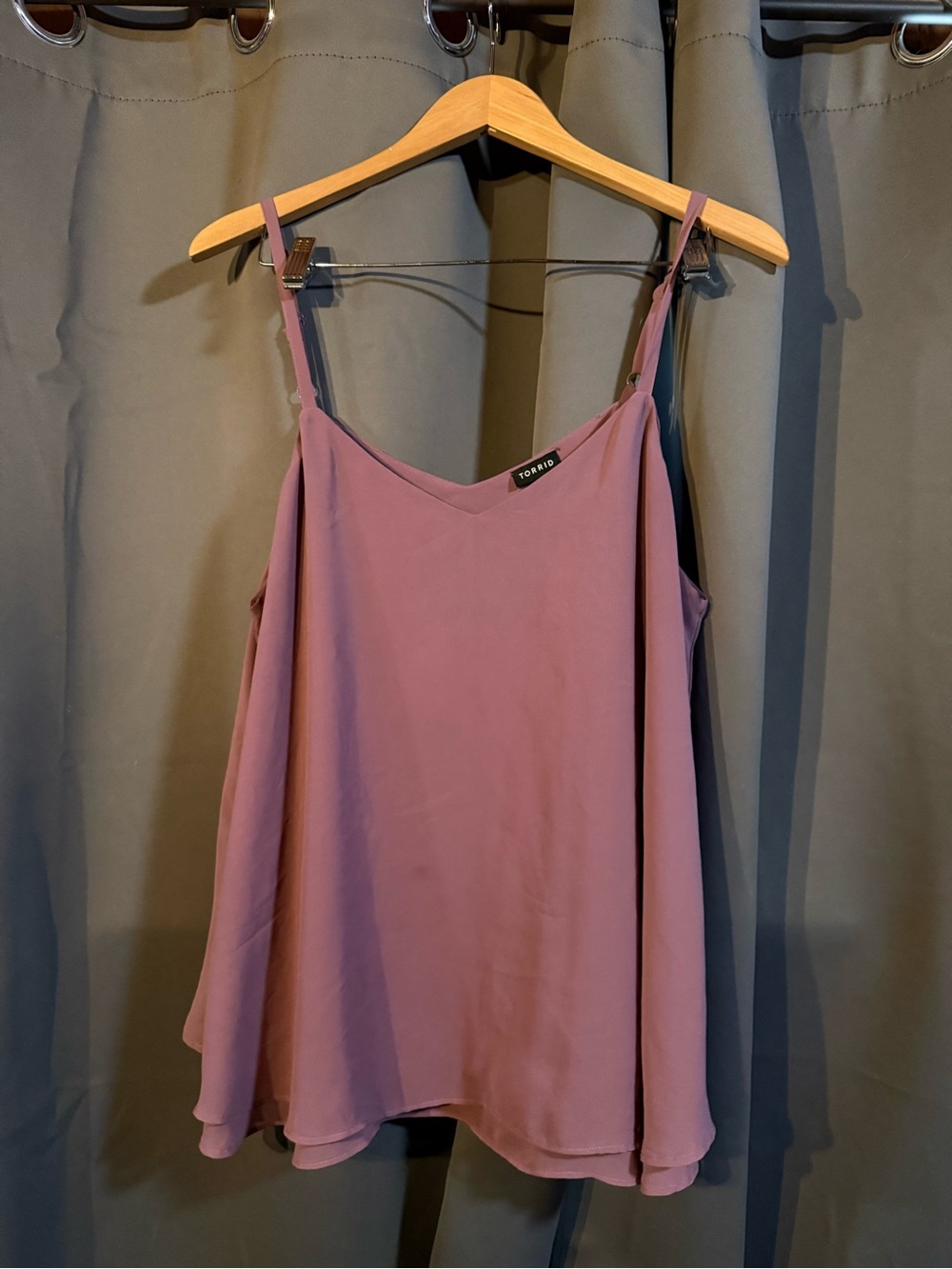 torrid Mauve Spaghetti-Strap Swing Cami